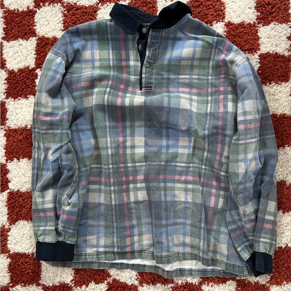Vintage Plaid Long Sleeve Shirt